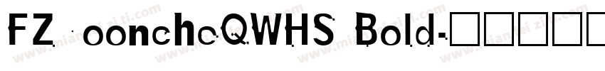 FZYooncheQWHS Bold字体转换